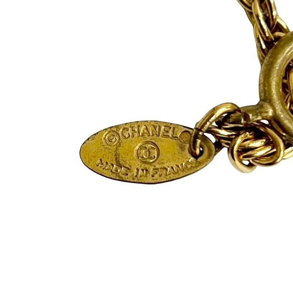 Chanel Vintage Coco Mark Motif Chain Necklace Pendant Accessories - Picture 2 of 5
